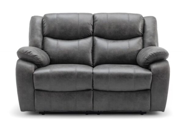 Monte 2 Seater Reclining Cinema Sofa Grey Fabric