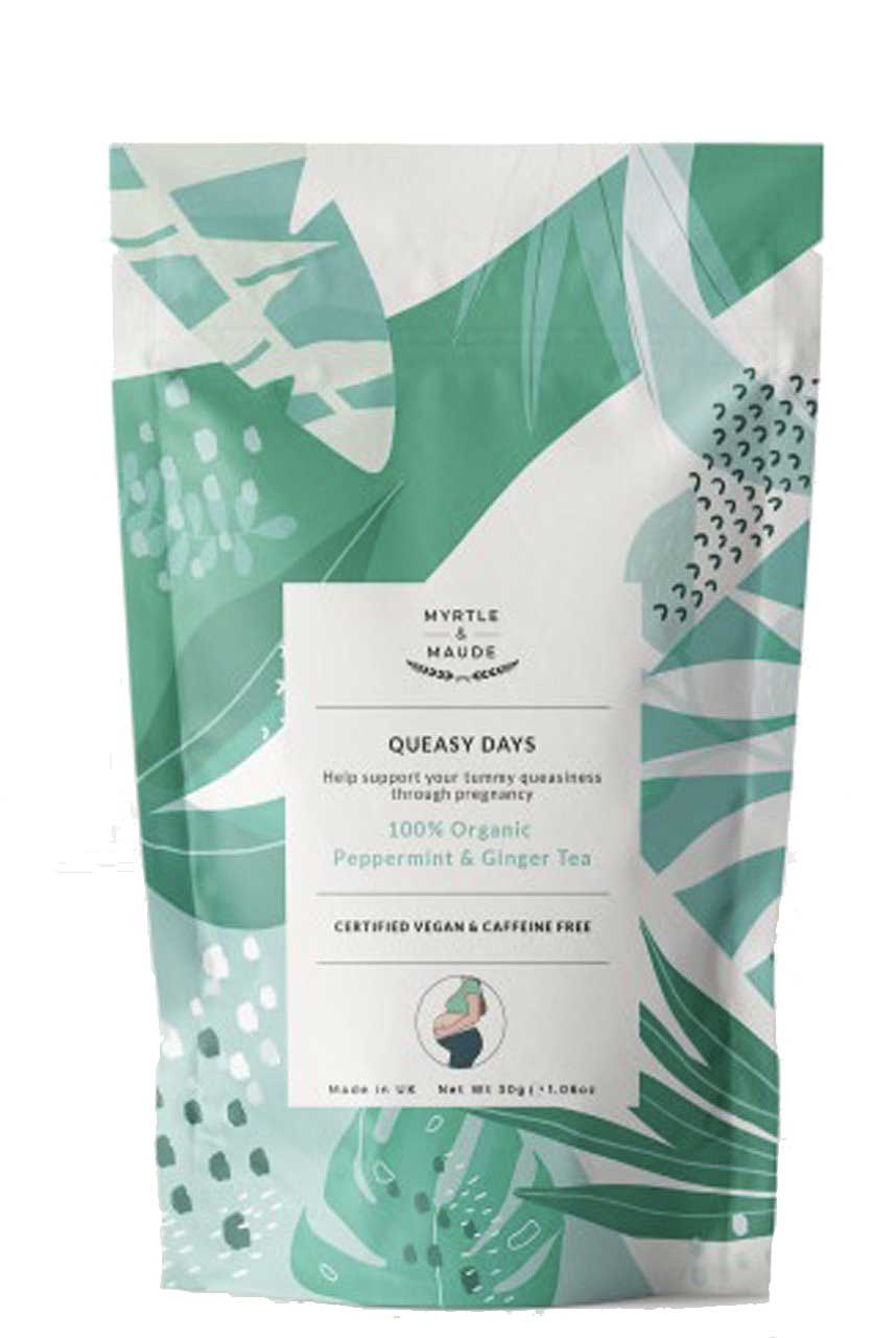 Myrtle & Maude Peppermint & Ginger Herbal Pregnancy Morning Sickness Tea - One Size