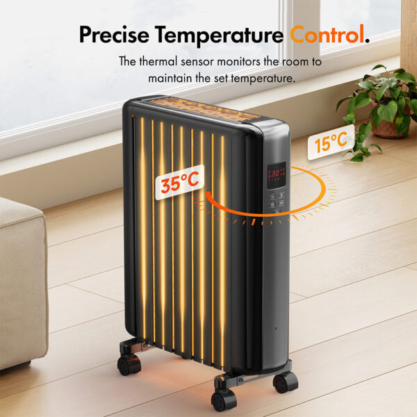 2500W Digital Oil Filled Radiator - Image 4