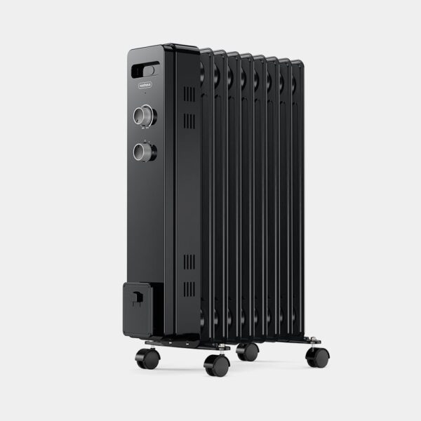 9 Fin Oil Filled Radiator 2kW (Black)