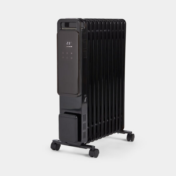 11 Fin Oil Filled Radiator with Digital Display - Black