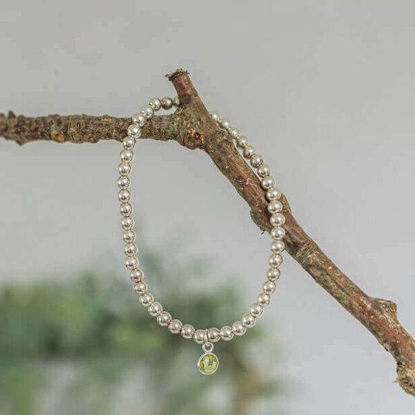 Peridot August Birthstone Bracelet | Metal: Gold Filled | Size: Custom Size