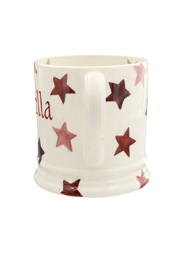 Personalised Pink & Gold Stars 1 Pint Mug  - Customise Your Own Pottery  | Emma Bridgewater - Image 2