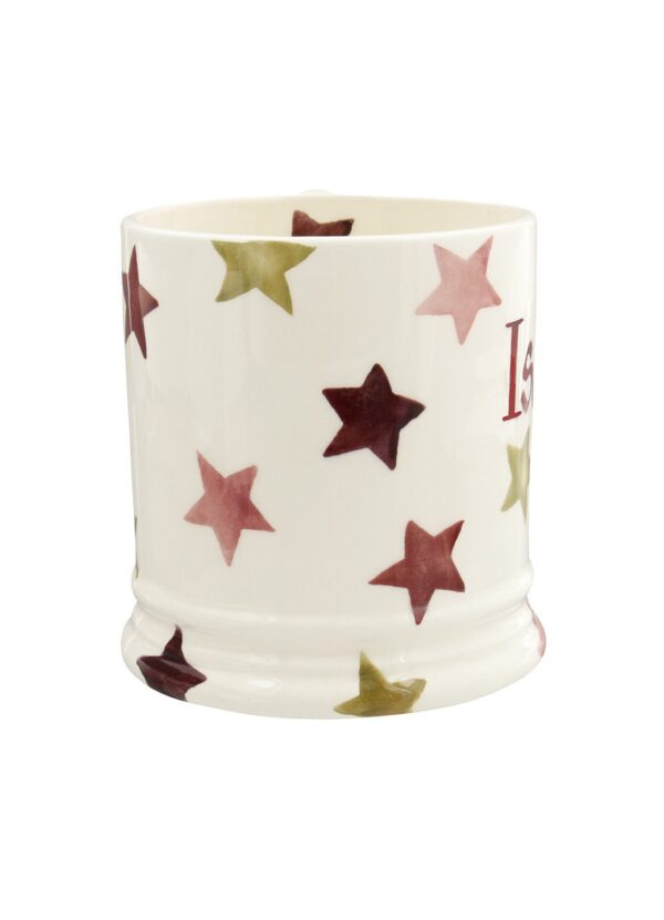 Personalised Pink & Gold Stars 1 Pint Mug  - Customise Your Own Pottery  | Emma Bridgewater - Image 4