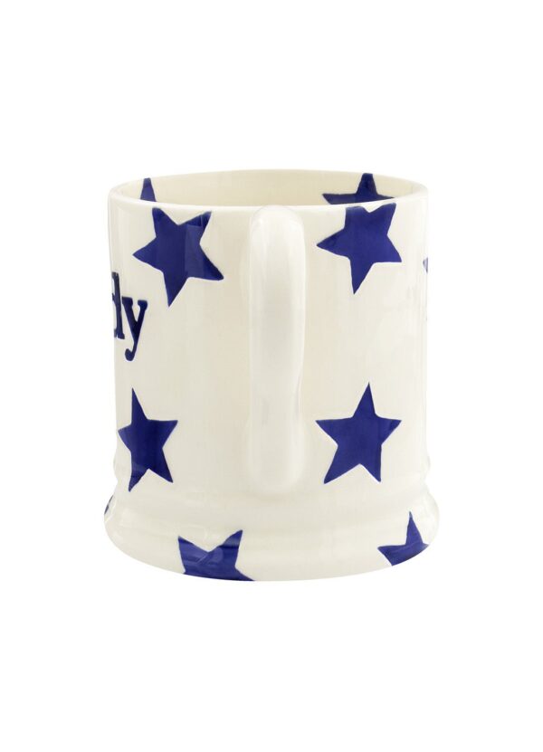 Emma Bridgewater  Seconds Blue Star Daddy 1/2 Pint Mug - Unique Handmade & Handpainted English Earthenware Tea/Coffee Mug - Image 3