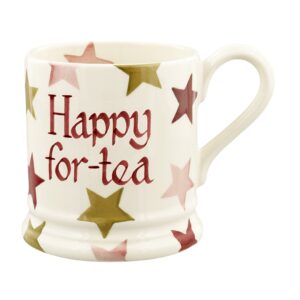 Personalised Pink & Gold Stars 1/2 Pint Mug - Customise Your Own Pottery | Emma Bridgewater