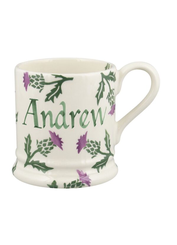 Personalised Thistle 1/2 Pint Mug  - Customise Your Own Pottery  | Emma Bridgewater - Image 2