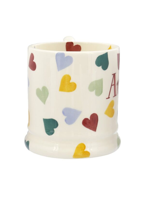 Personalised Polka Hearts 1/2 Pint Mug  - Customise Your Own Pottery  | Emma Bridgewater - Image 5