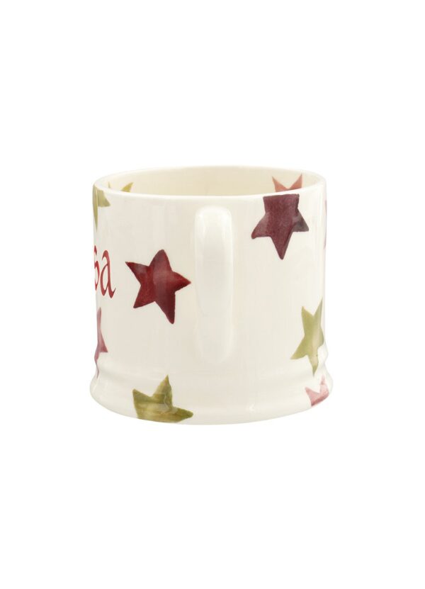 Personalised Pink & Gold Stars Small Mug  - Customise Your Own Pottery  | Emma Bridgewater - Image 2