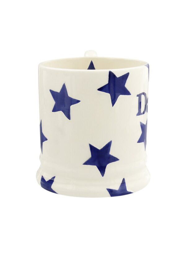 Emma Bridgewater  Seconds Blue Star Daddy 1/2 Pint Mug - Unique Handmade & Handpainted English Earthenware Tea/Coffee Mug - Image 5