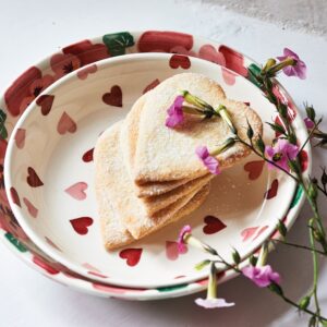 Pink Hearts Pasta Bowl - Unique Handmade & Handpainted English Earthenware Decorative Plates | Emma Bridgewater