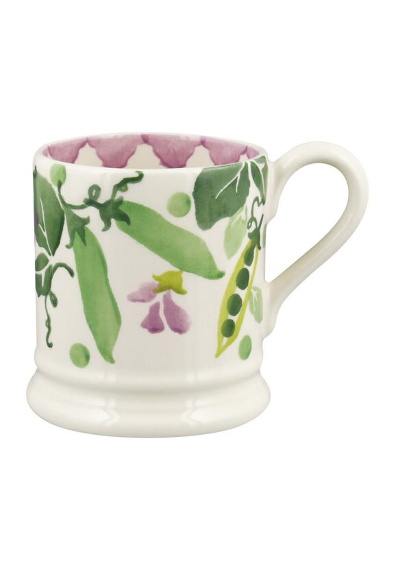 Emma Bridgewater  Seconds Peas & Beans 1/2 Pint Mug - Unique Handmade & Handpainted English Earthenware Tea/Coffee Mug - Image 2