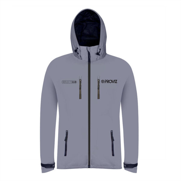 Men's Reflective Waterproof Hooded Jacket