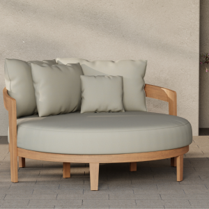 Rose Round Teak Loveseat
