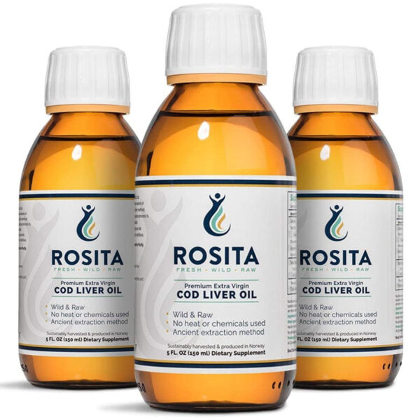 Rosita Extra Virgin Cod Liver Oil (EVCLO) | 150ml x3 | 3 Pack Bundle