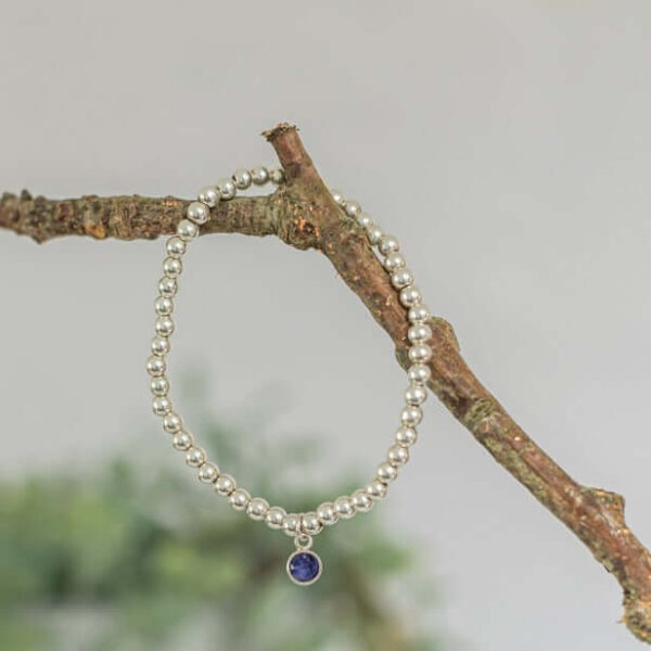 Sapphire September Birthstone Bracelet | Metal: Gold Filled | Size: 18.5cm