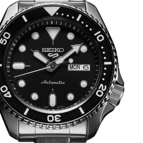 Seiko 5 Sports SRPD55K1 Black Dial Automatic Men's Watch - Image 3