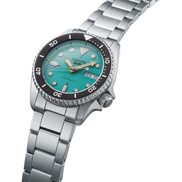 Seiko 5 Sports SRPK33K1 SKX Midi Reissue Teal Dial Automatic Men's Watch - Image 2