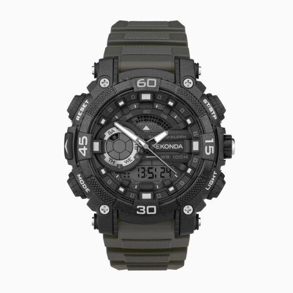 Sekonda Sekonda Malvern Digital Men’s Watch | Grey Plastic Case & Strap with Grey Dial | 30168