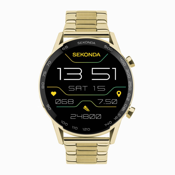 Sekonda Sekonda Active Plus Smart Watch | Gold Alloy Case & Stainless Steel Bracelet | 30227