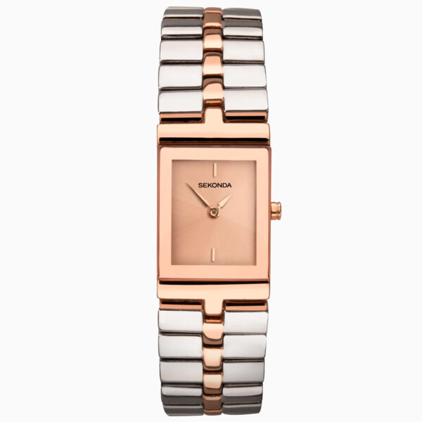 Sekonda Sekonda Ladies Dress Watch | Rose Gold Case & Alloy Bracelet with Rose Dial | 40319