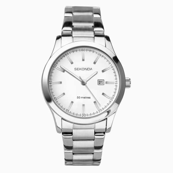 Sekonda Sekonda Taylor Ladies Watch | Silver Case & Stainless Steel Bracelet with White Dial | 40363