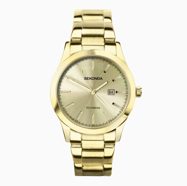 Sekonda Sekonda Taylor Ladies Watch | Gold Case & Stainless Steel Bracelet with Champagne Dial | 40428