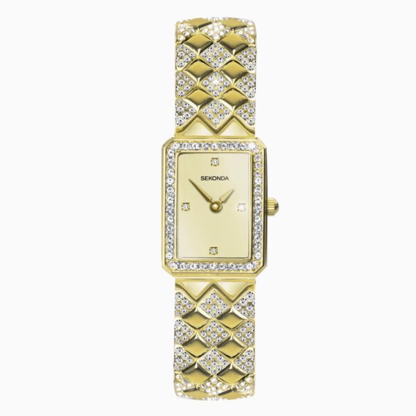 Sekonda Sekonda Sparkle Ladies Watch | Gold Case & Alloy Bracelet with Champagne Dial | 40513