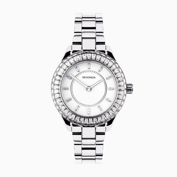 Sekonda Sekonda Margot Ladies Watch | Silver Alloy Case & Stainless Steel Bracelet with White Dial | 40670