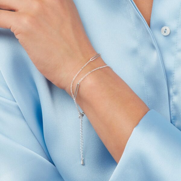 Sekonda Silver Paperclip Bracelet