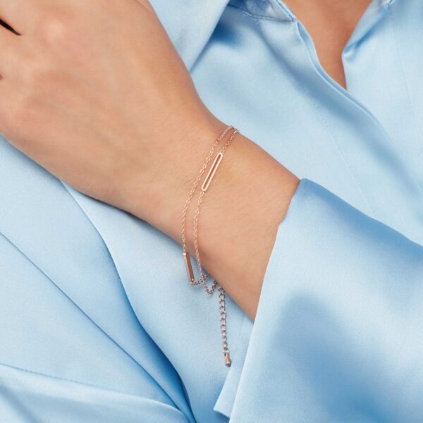 Sekonda Rose Gold Paperclip Bracelet