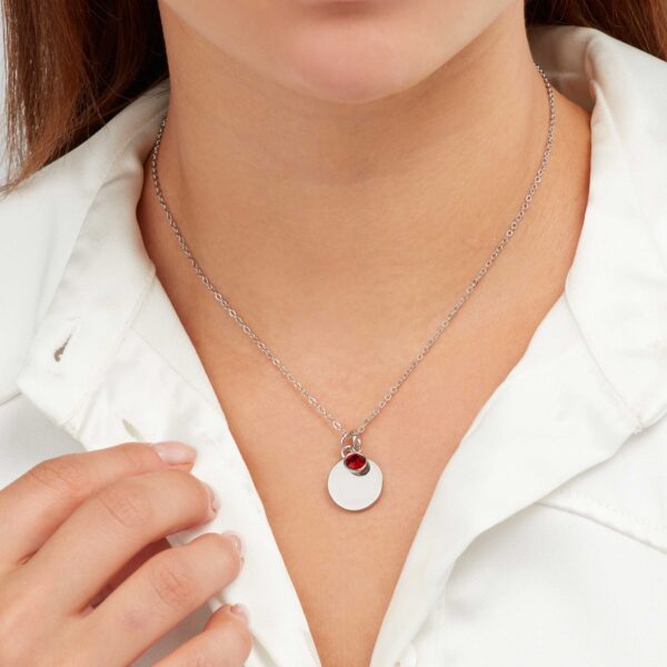 Sekonda Silver January Birthstone Necklace