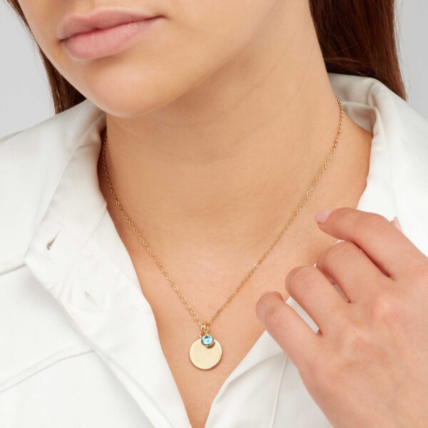 Sekonda Gold March Birthstone Necklace