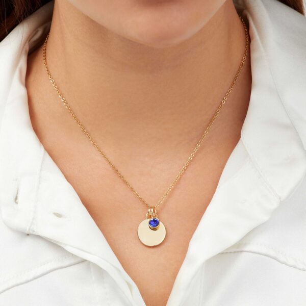 Sekonda Gold September Birthstone Necklace