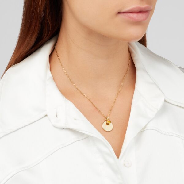 Sekonda Gold November Birthstone Necklace