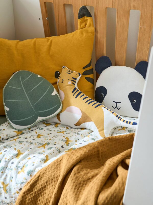 Set of Animal Cushions, Hanoi Theme ecru