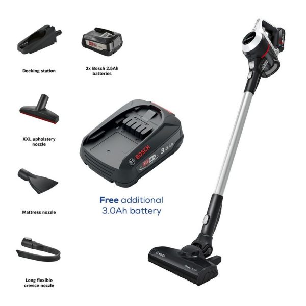 Unlimited Serie 6 ProHome Cordless Vacuum Cleaner - White - 30 Minute Run Time
