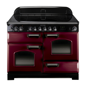 84440 CLASSIC Deluxe 110cm Ceramic Range Cooker, Cranberry/Chrome Trim