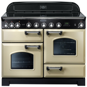 90390 CLASSIC Deluxe 110cm Induction Range Cooker, Cream/Chrome Trim