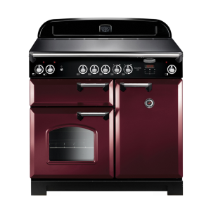 117620 CLASSIC 100cm Ceramic Cooker, Cranberry/Chrome Trim