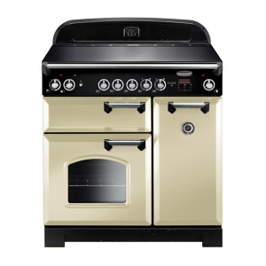 117430 CLASSIC 90cm Ceramic Range Cooker, Cream/Chrome Trim