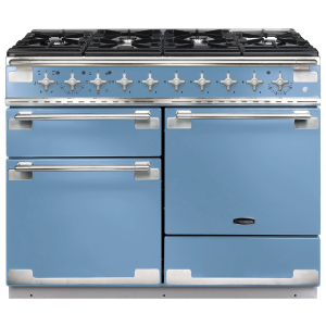 94230 ELISE 110cm Dual Fuel Range Cooker, China Blue/Brushed Nickel Trim
