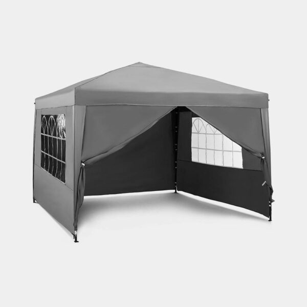 Slate Grey Pop-up Gazebo Set 3 x 3m