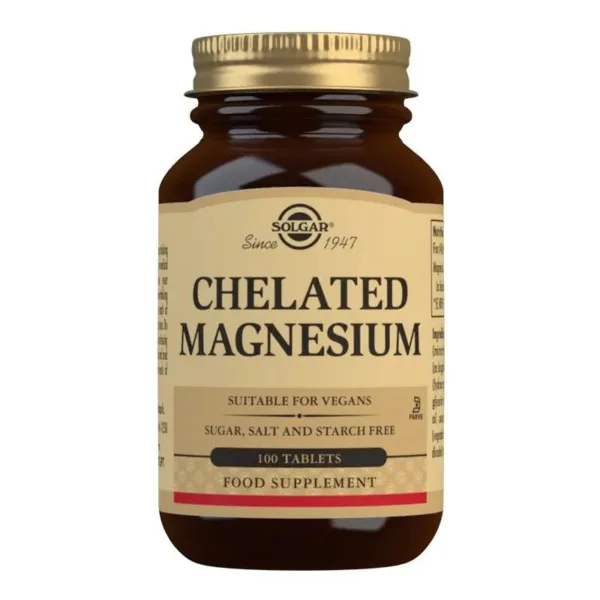 Solgar Chelated Magnesium | 100 Tablets