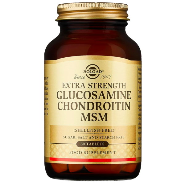 Solgar Extra Strength Glucosamine Chondroitin MSM | 60 Tablets