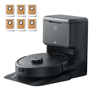 eufy Clean L60 with Self-Empty Station + Dust Bags (6 packs) Black
