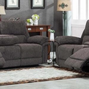 Tahiti 3+2 Reclining Fabric Sofa Suite Grey Fabric