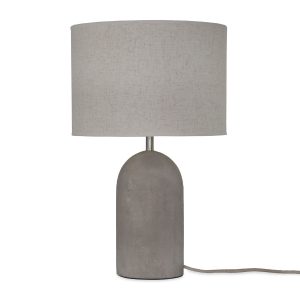 Tall Grey Concrete Table Lamp - Funky Chunky Furniture