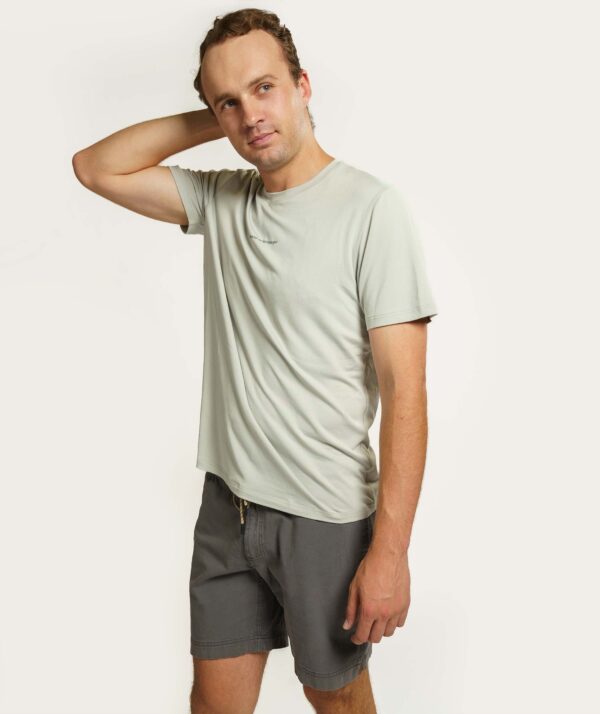 Mens Outdoor Soft Versatile Tee - Mineral Grey