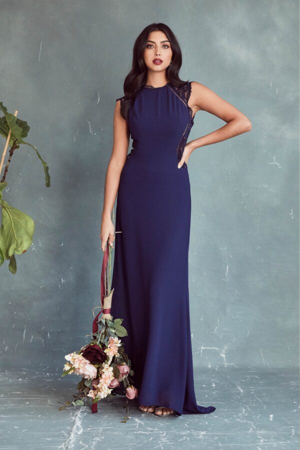 TFNC Ineka Navy Maxi Dress